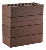 ТЕМНО-КОРИЧНЕВЫЙ РУСТИК 1НФ пустотелый
