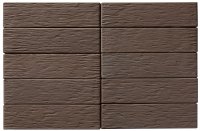 Тёмно-коричневый Бархан 1НФ пустотелый