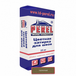 Декоративная затирочная смесь Perel RL 25 кг горчичная