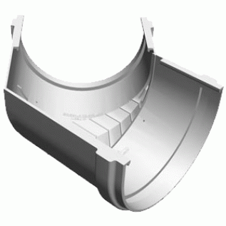 Угол желоба наружный 135 градусов белый DOCKE