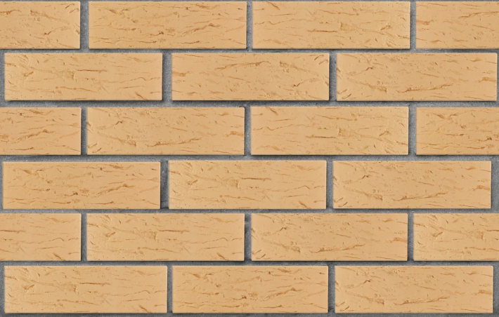 Кирпич облицовочный  Пшеничный Рустик Одинарный (1НФ)