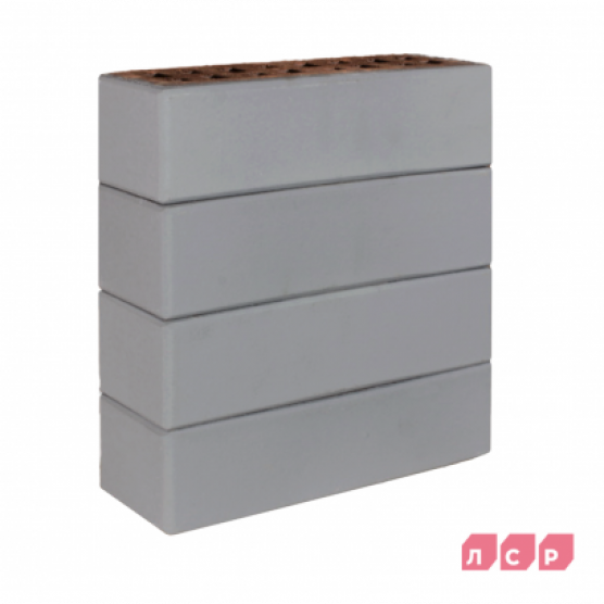 Клинкер фасадный серый «Осло», поверхность гладкая